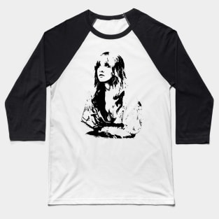 Stevie Nicks pop art portrait Baseball T-Shirt